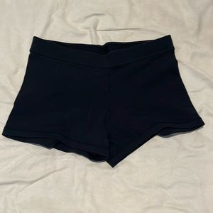 Black Lululemon bootie shorts